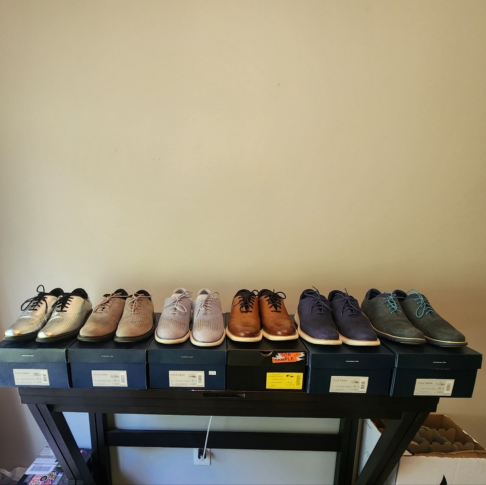 6 pairs of Cole Haan 2.Zero grand shoes